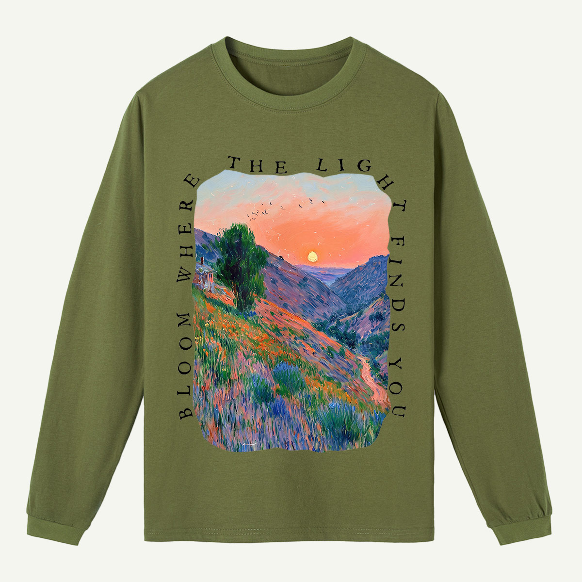 Dusk Hills Art Long Sleeve T-Shirt