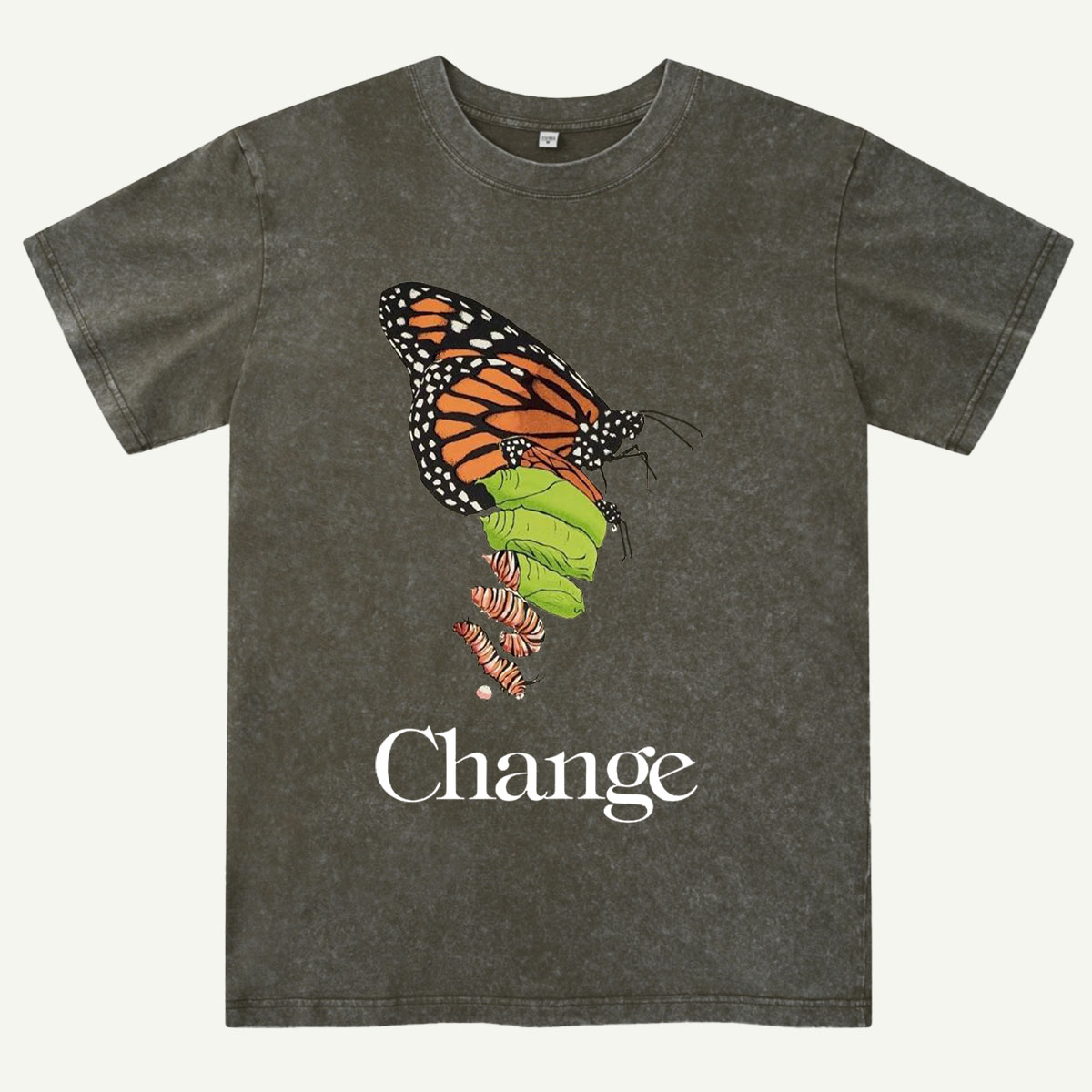 Butterfly Transformation Nature Washed T-Shirt