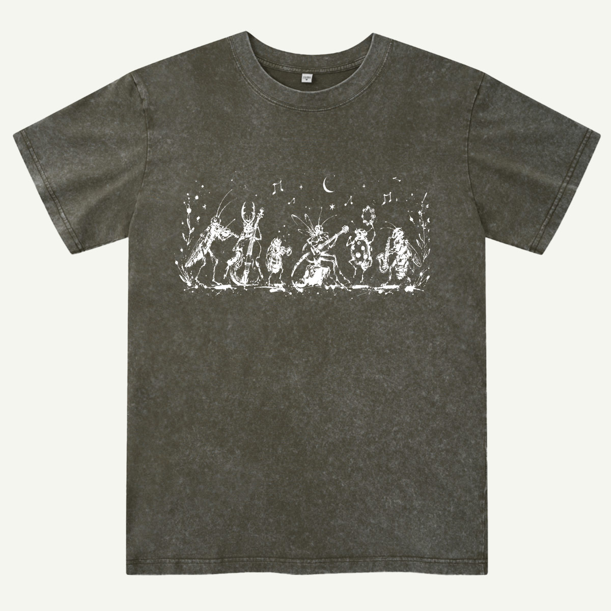 Forest Insect Orchestra Washed T-Shirt