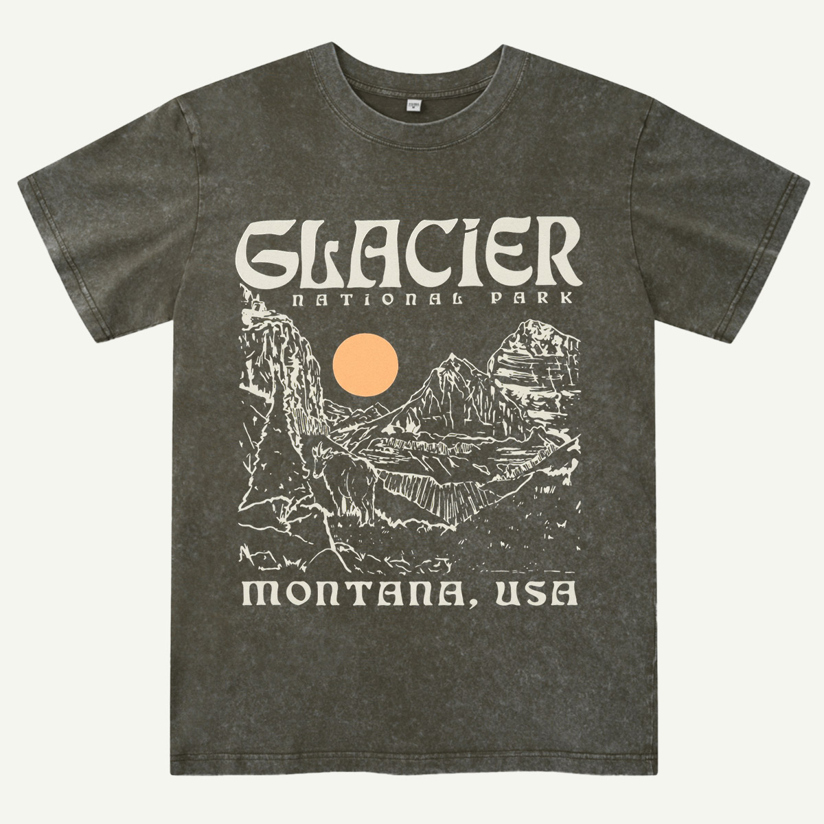 National Park Inspired Mountain Washed T-Shirt