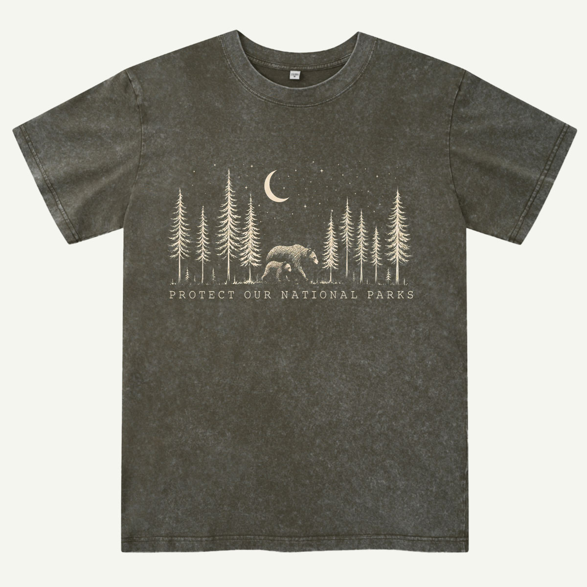 Protect The National Parks Environmental Activism Washed T-Shirt