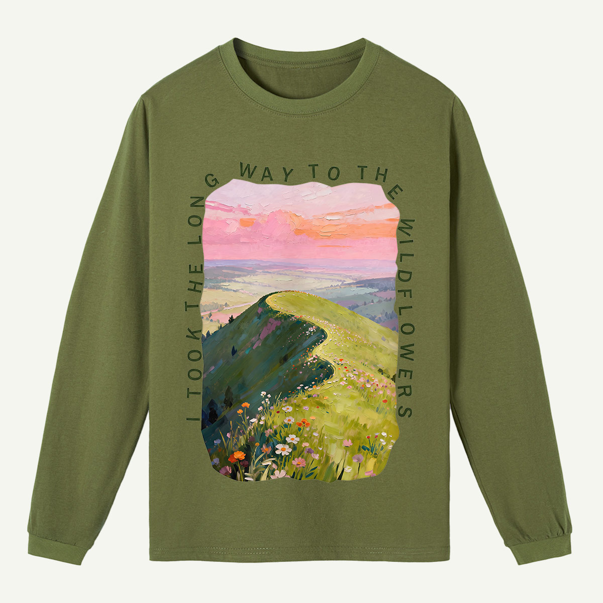 Dusk Hills Art Long Sleeve T-Shirt