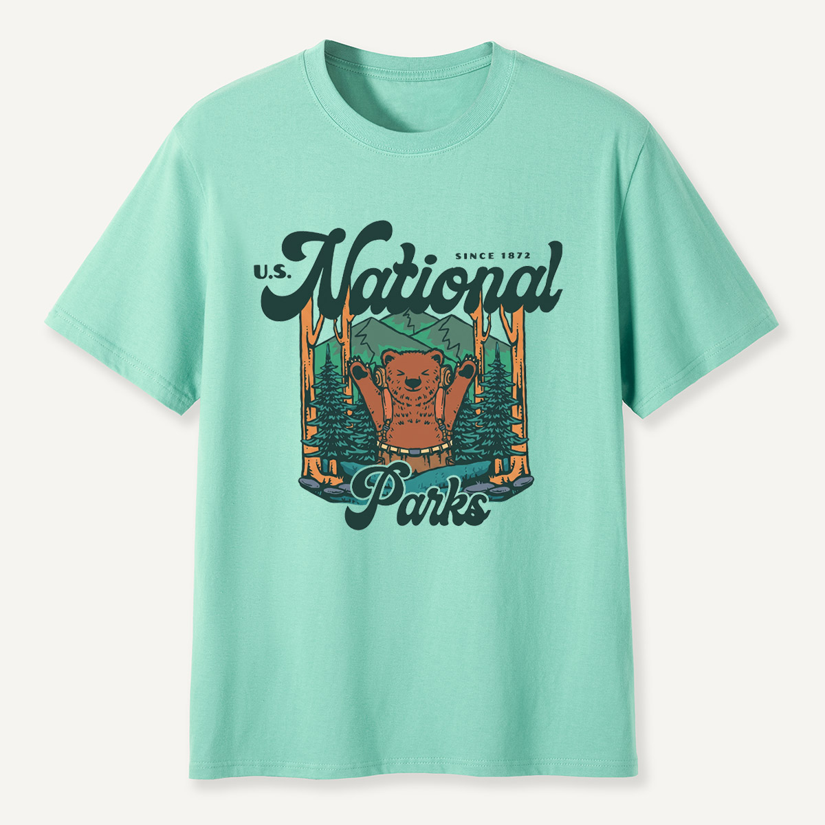 U.S. National Parks Camping Park Ranger Environmental T-Shirt