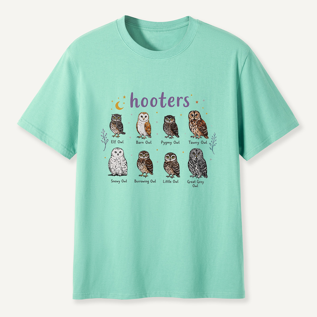 MDCTBYWY26072005 Hooters Owl Species Guide T-Shirt