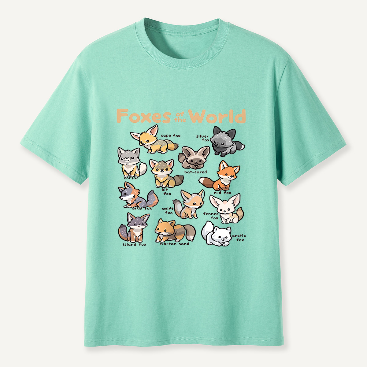 MDCTBYWY26072202 Foxes of the World T-Shirt