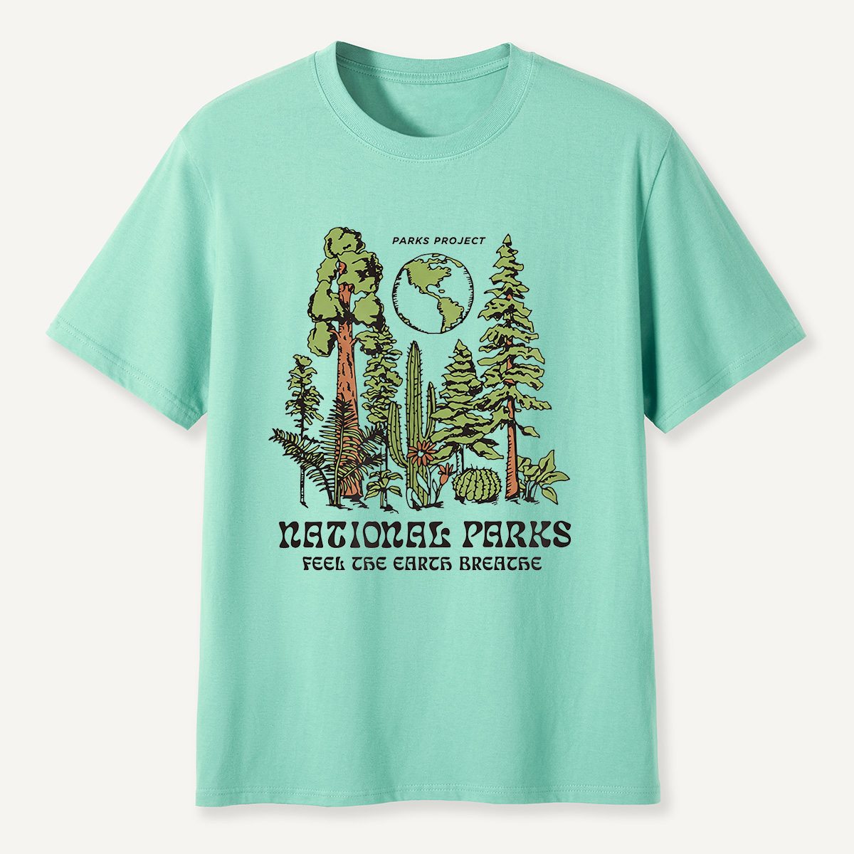 MDCTBYWY26072204 Parks Project Feel the Earth Breathe T-Shirt