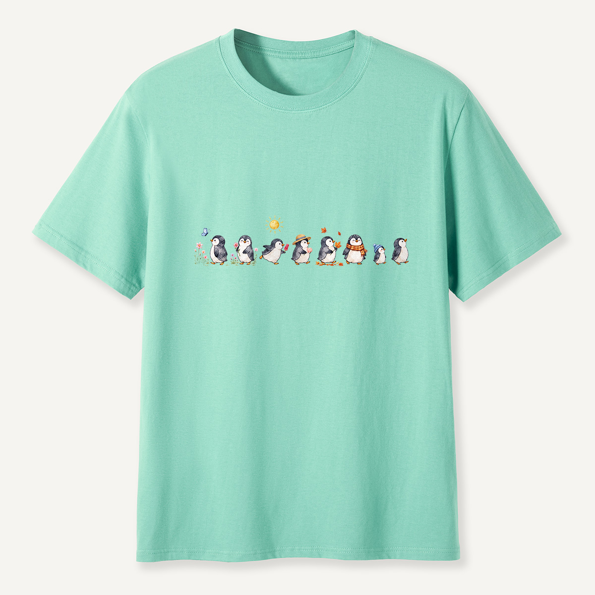 MDCTBYWY26072304 Seasonal Support Penguins T-Shirt
