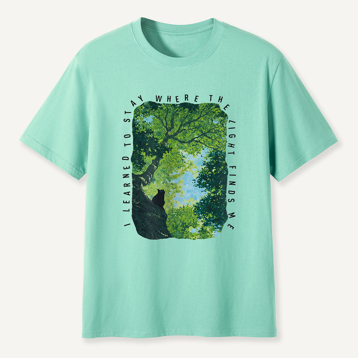 MDCTBYWY26072402 Where the Light Finds Me T-Shirt