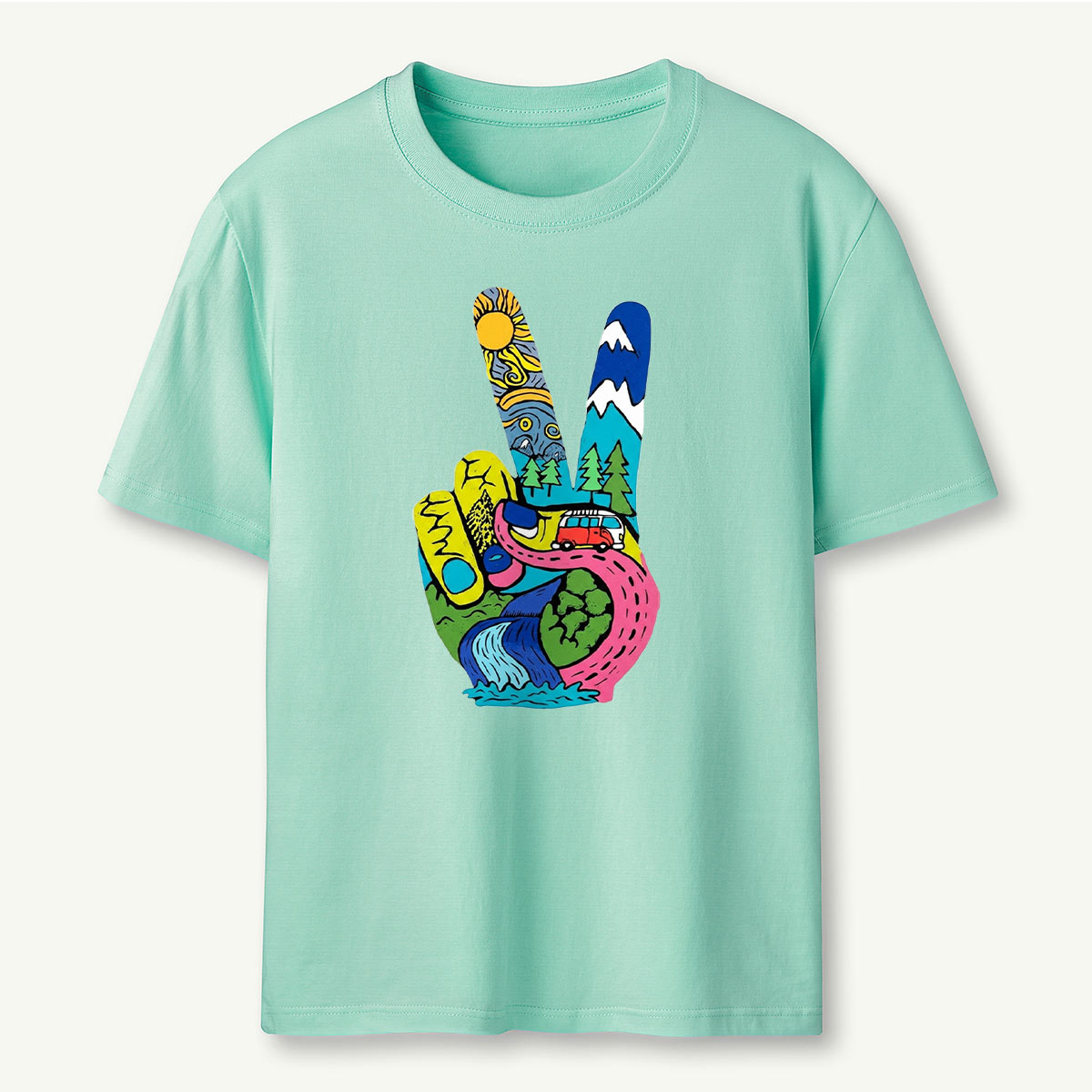 Funky Peace Nature T-Shirt