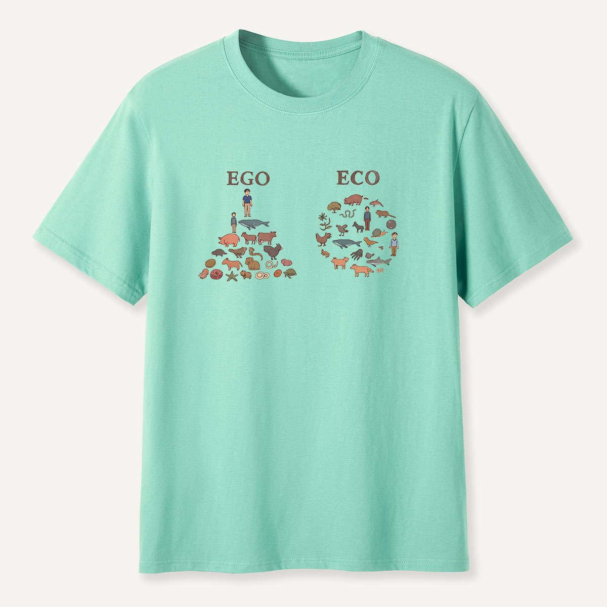 MDCTBYWY26072406 Ego vs Eco T-Shirt