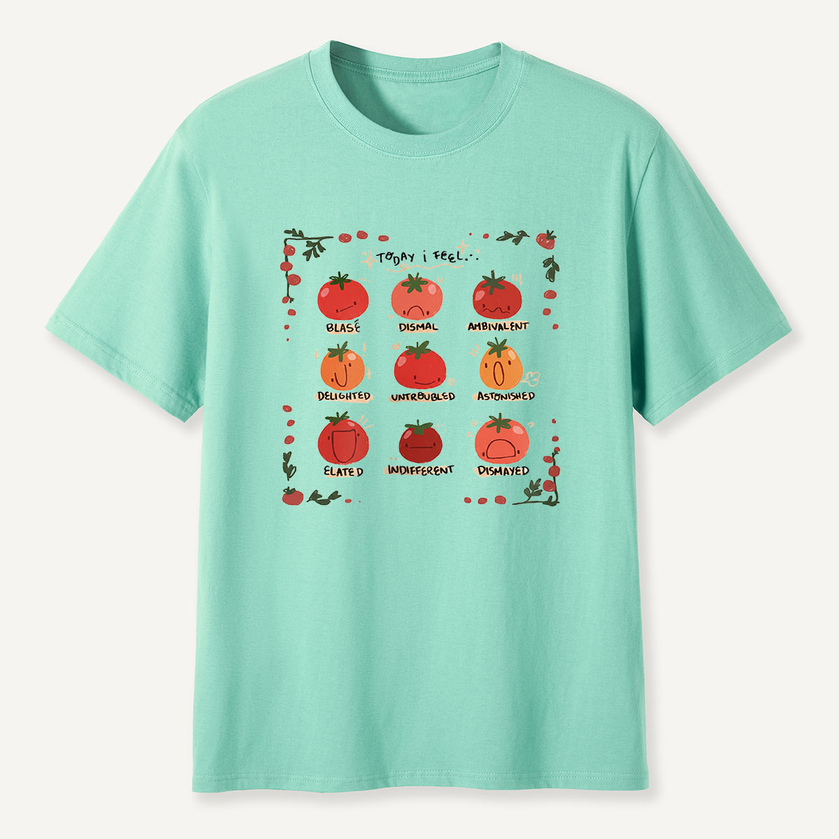 MDCTBYWY26072409 Today I Feel... A Tomato Mood Journal T-Shirt