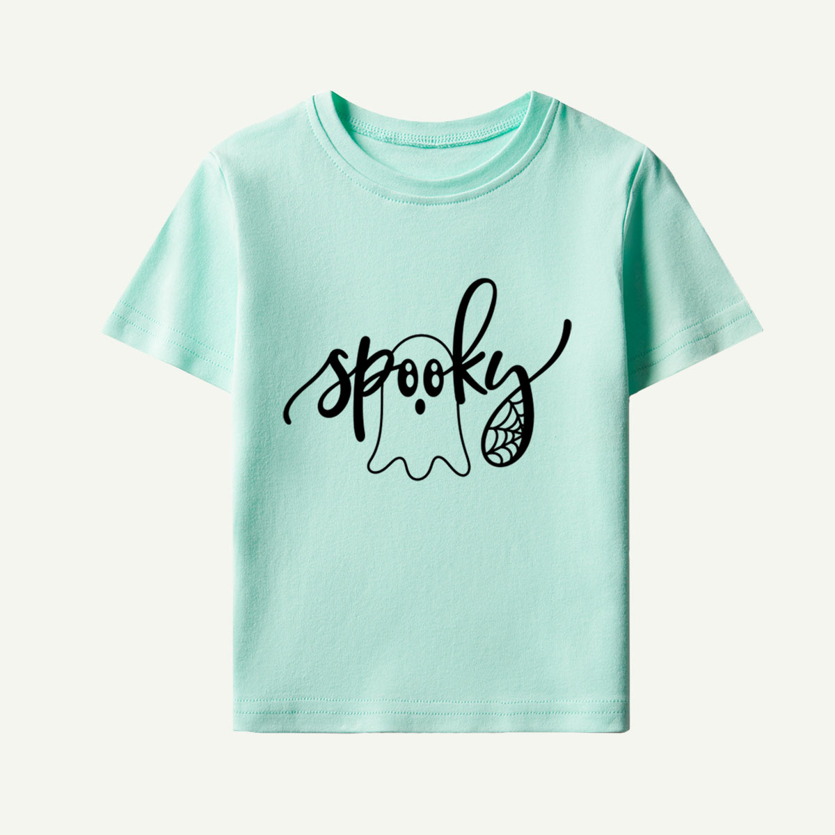 Spooky Ghost Lettering Kids T-Shirt