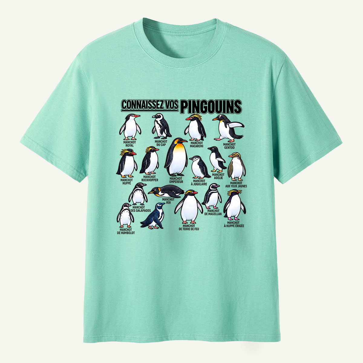 Connaissez Vos Pingouins Penguin Guide T-Shirt
