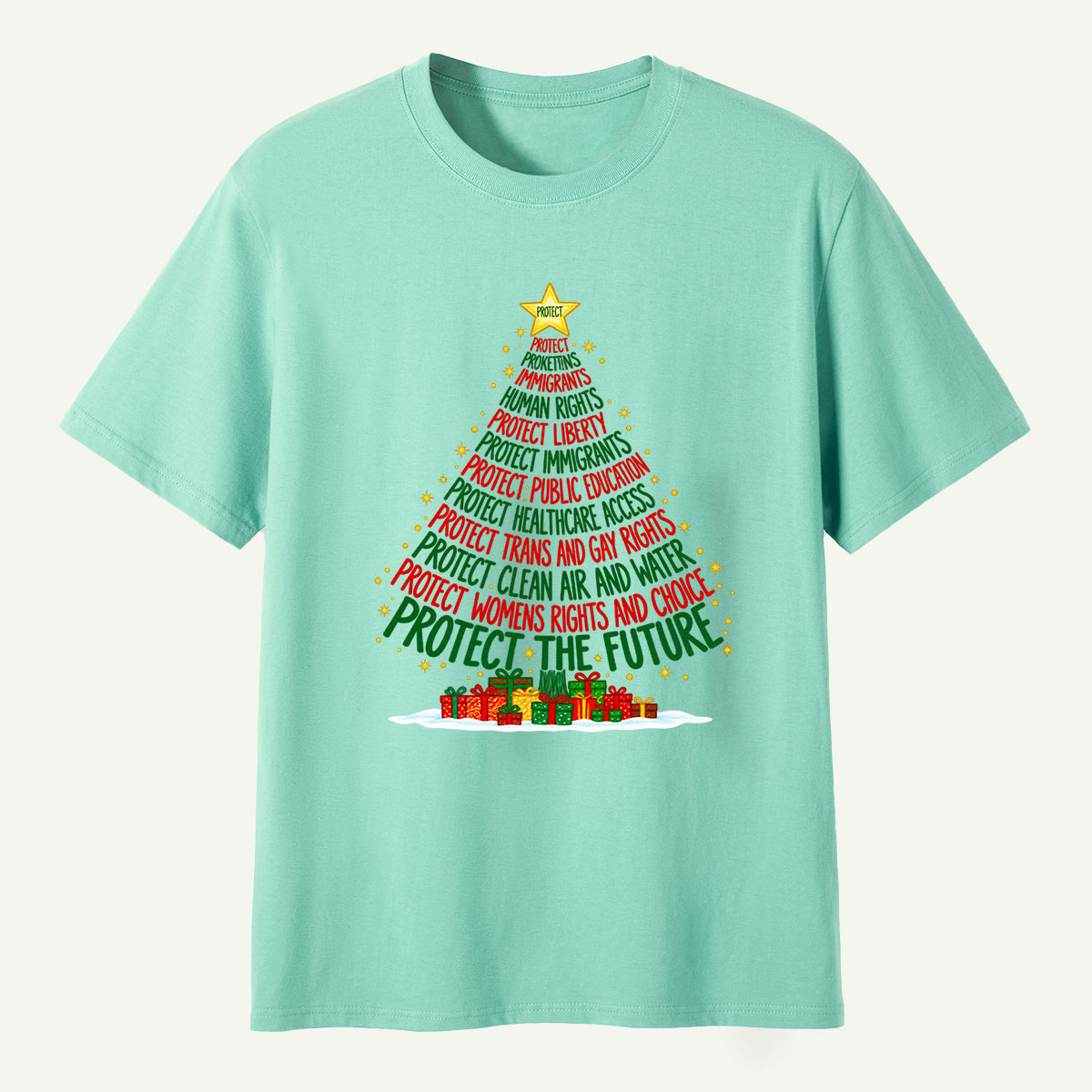Protect The Future Christmas Tree T-Shirt