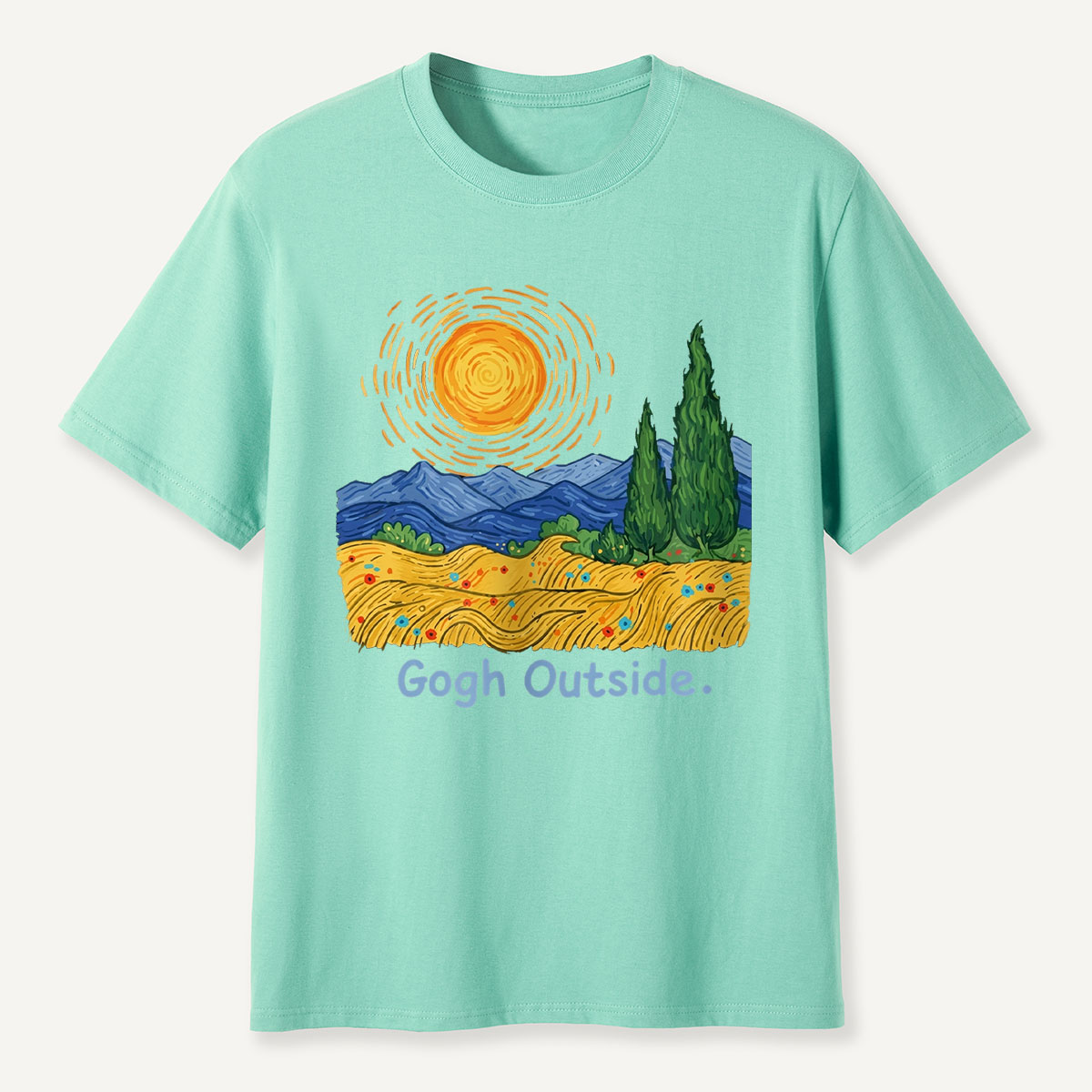 Sun Field Gogh Outside T-Shirt