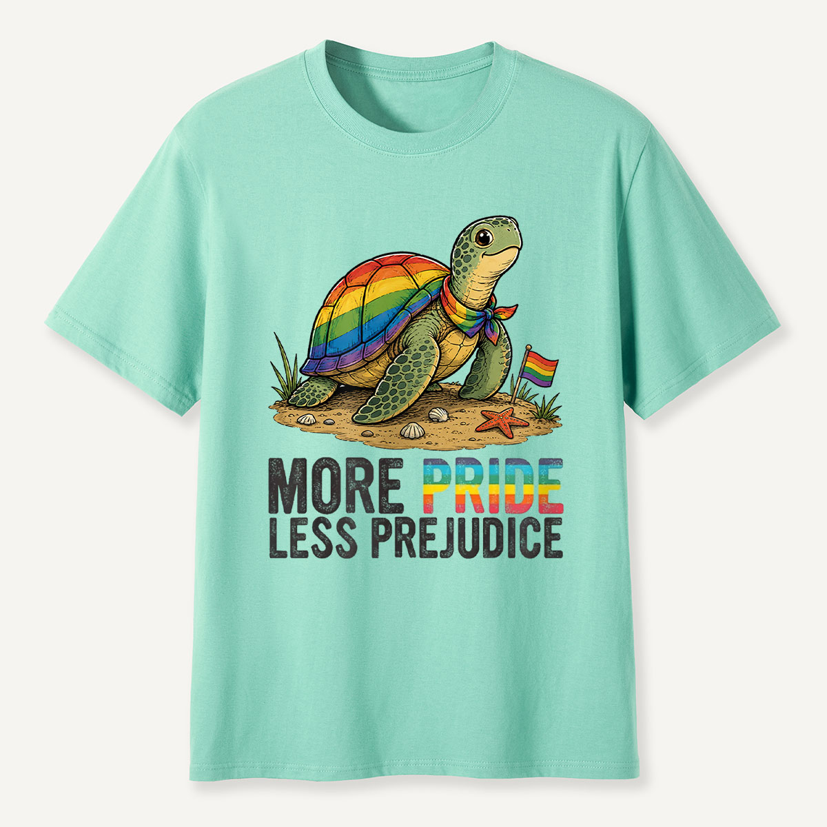 More Pride Less Prejudice Turtle T-Shirt