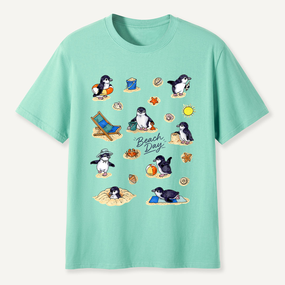 Penguin Beach Day T-Shirt