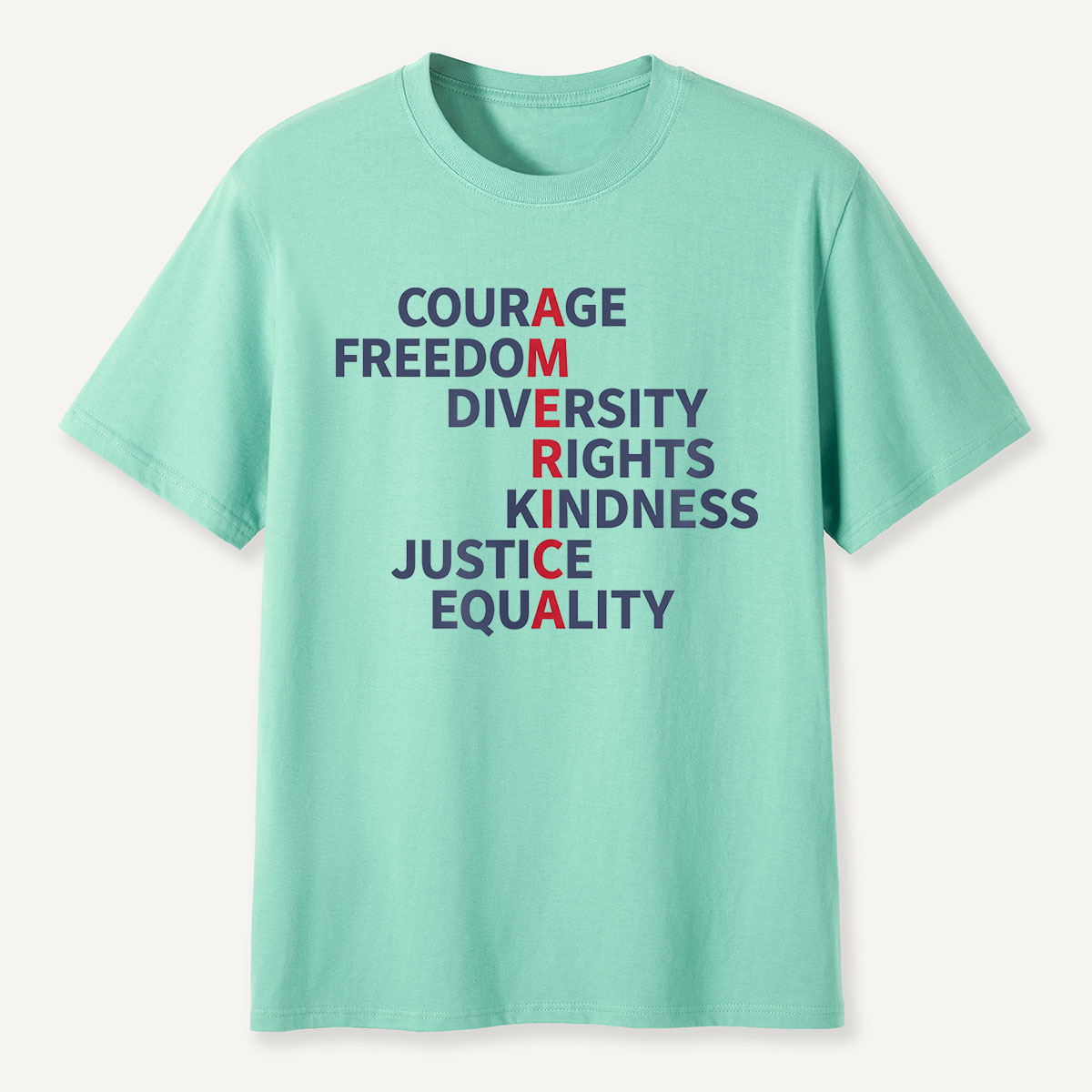 Courage Freedom Diversity Rights Tee