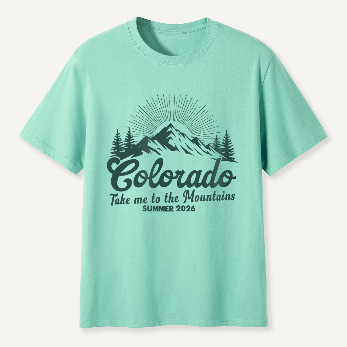 Colorado Mountains Summer 2026 Nature Wanderlust T-Shirt