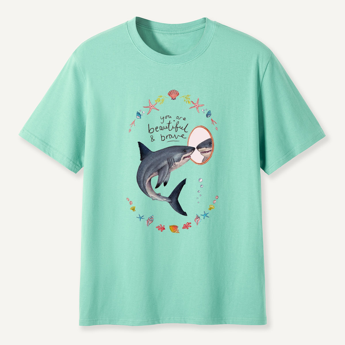 Beautiful and Brave Shark T-Shirt