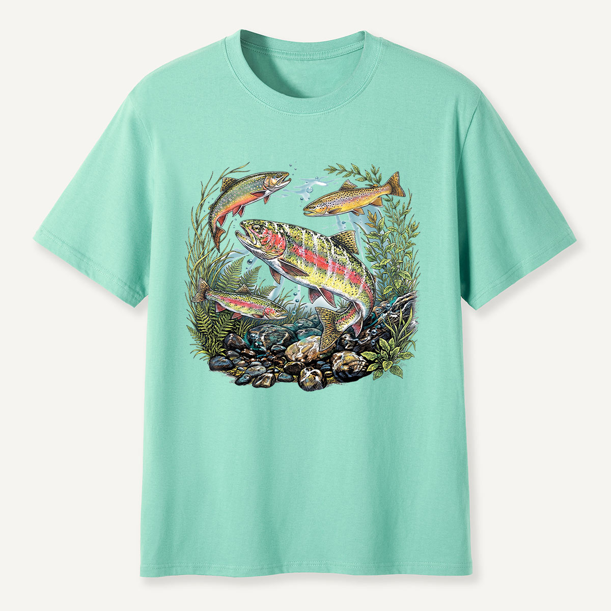 Trout Fishing Freshwater Fish Nature T-Shirt