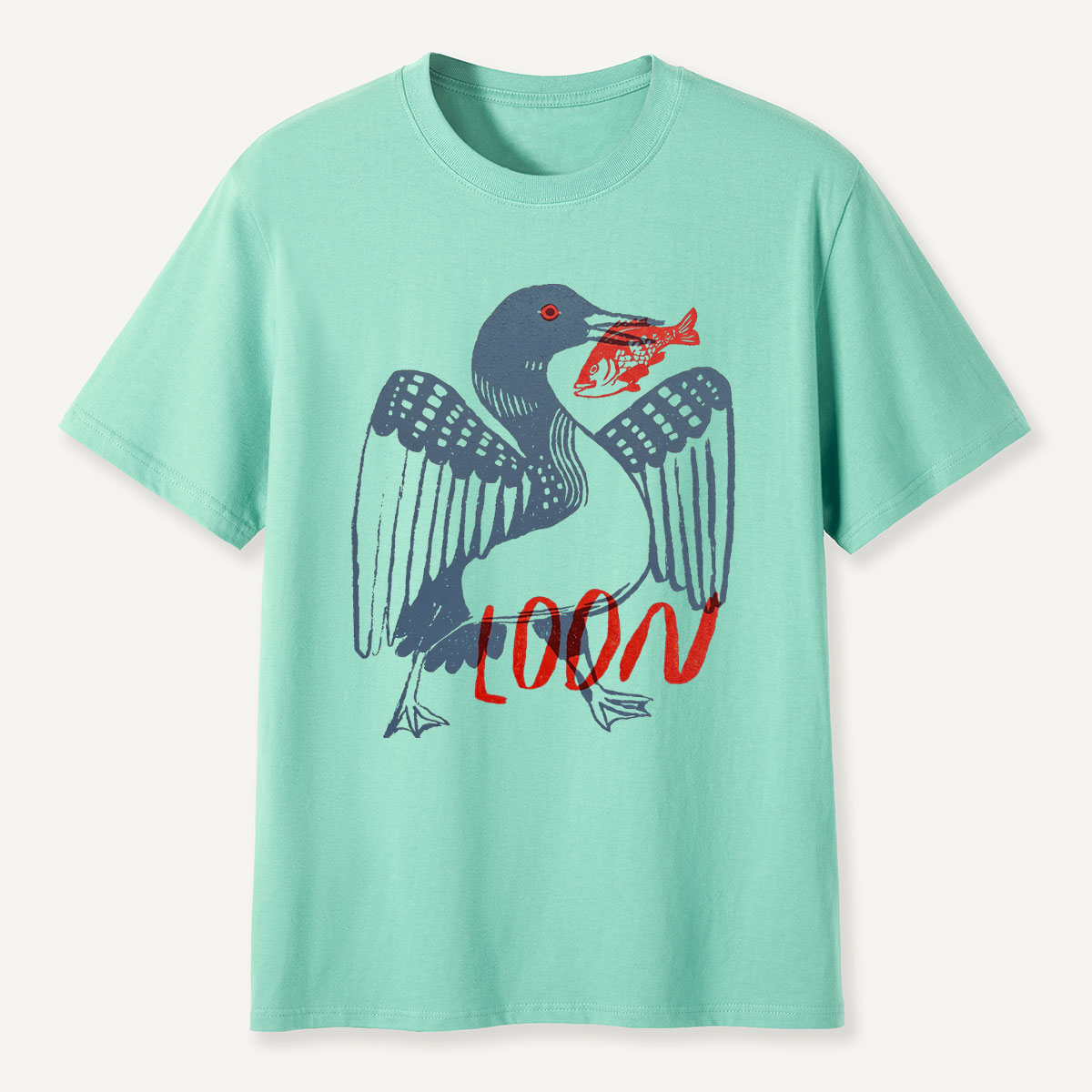 Coastal Bird & Fish T-Shirt