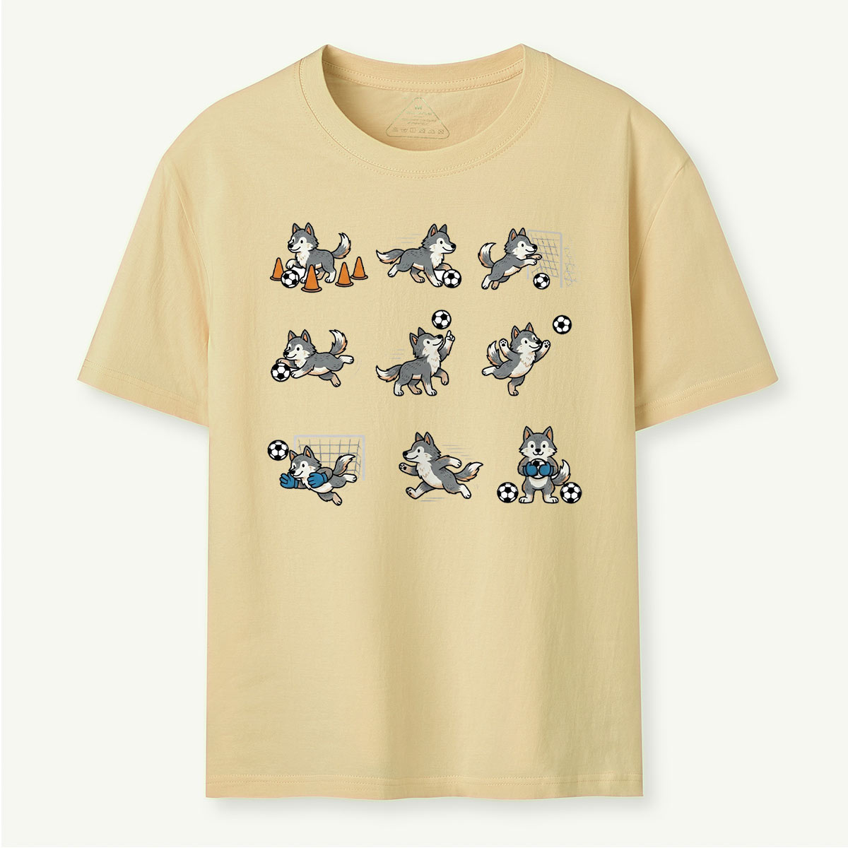 Funny Wolf Soccer T‑Shirt