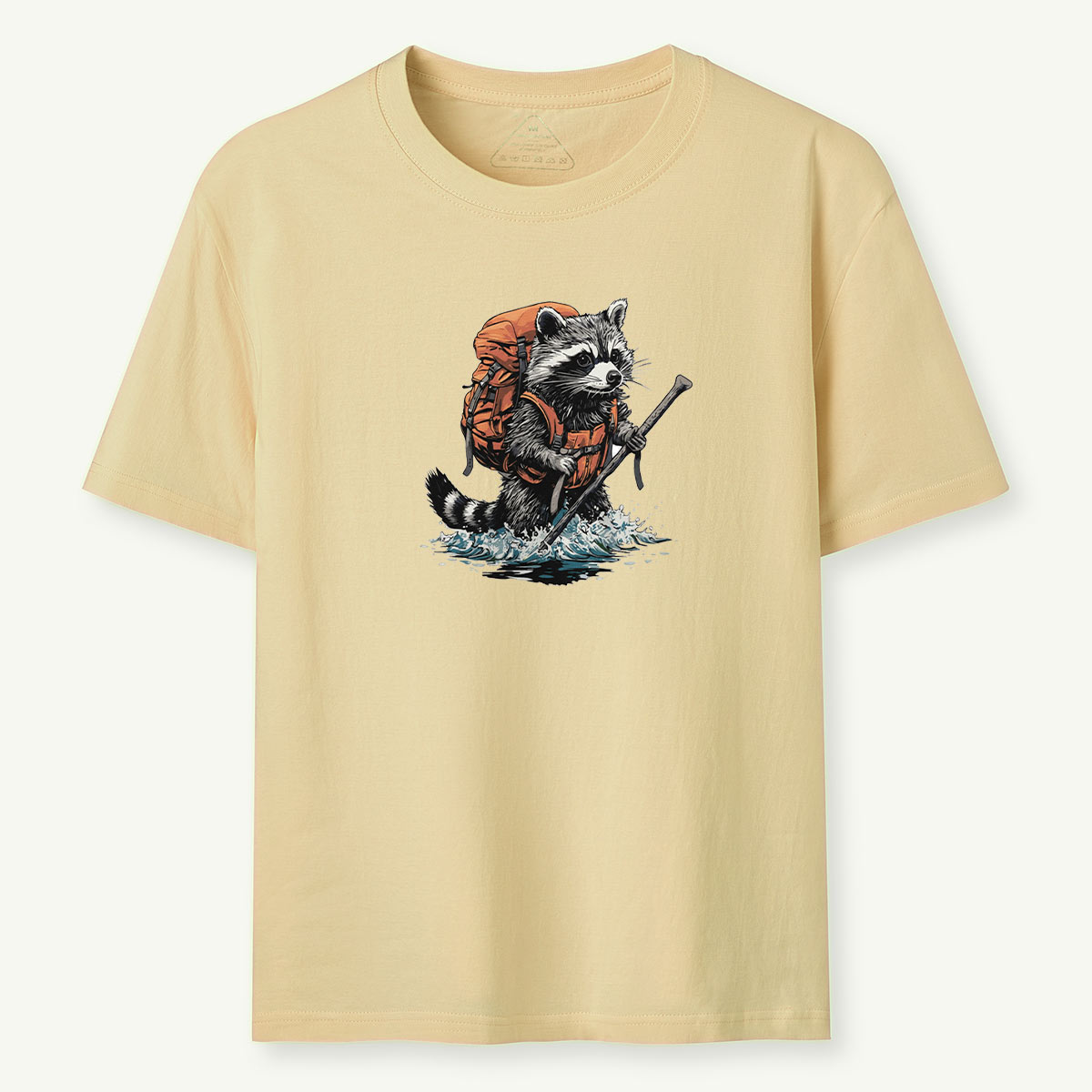 Raccoon Fording River Backpacker T-Shirt