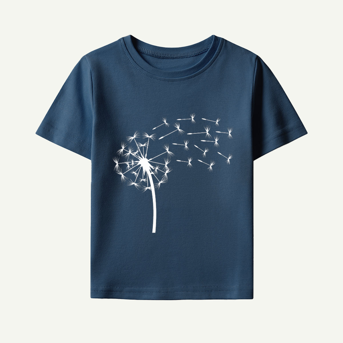 Dandelion Seeds Line Art Kids T-Shirt