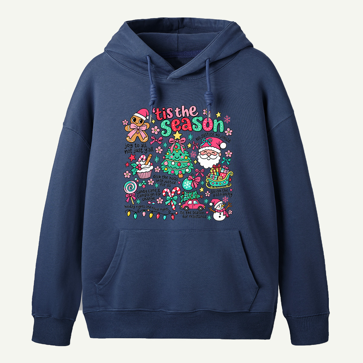 Tis The Season For Resistance Christmas Justice And Equality Collage Hoodie