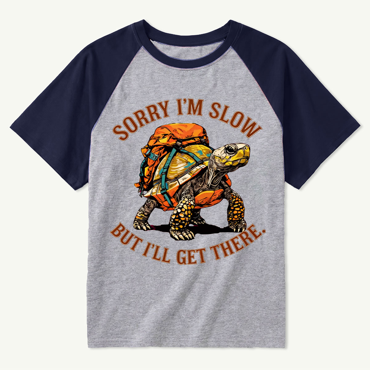 Sorry I'm Slow But I'll Get There Turtle Backpacker T-Shirt