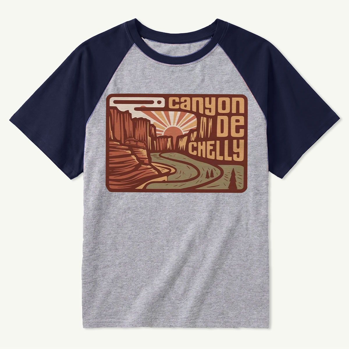 Canyon de Chelly National Monument Tee Cotton Classic Raglan T-Shirt