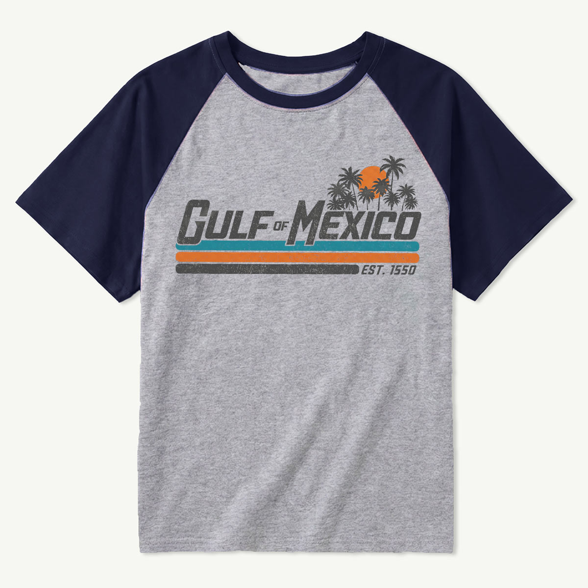 Gulf of Mexico Retro Stripe Raglan T-Shirt