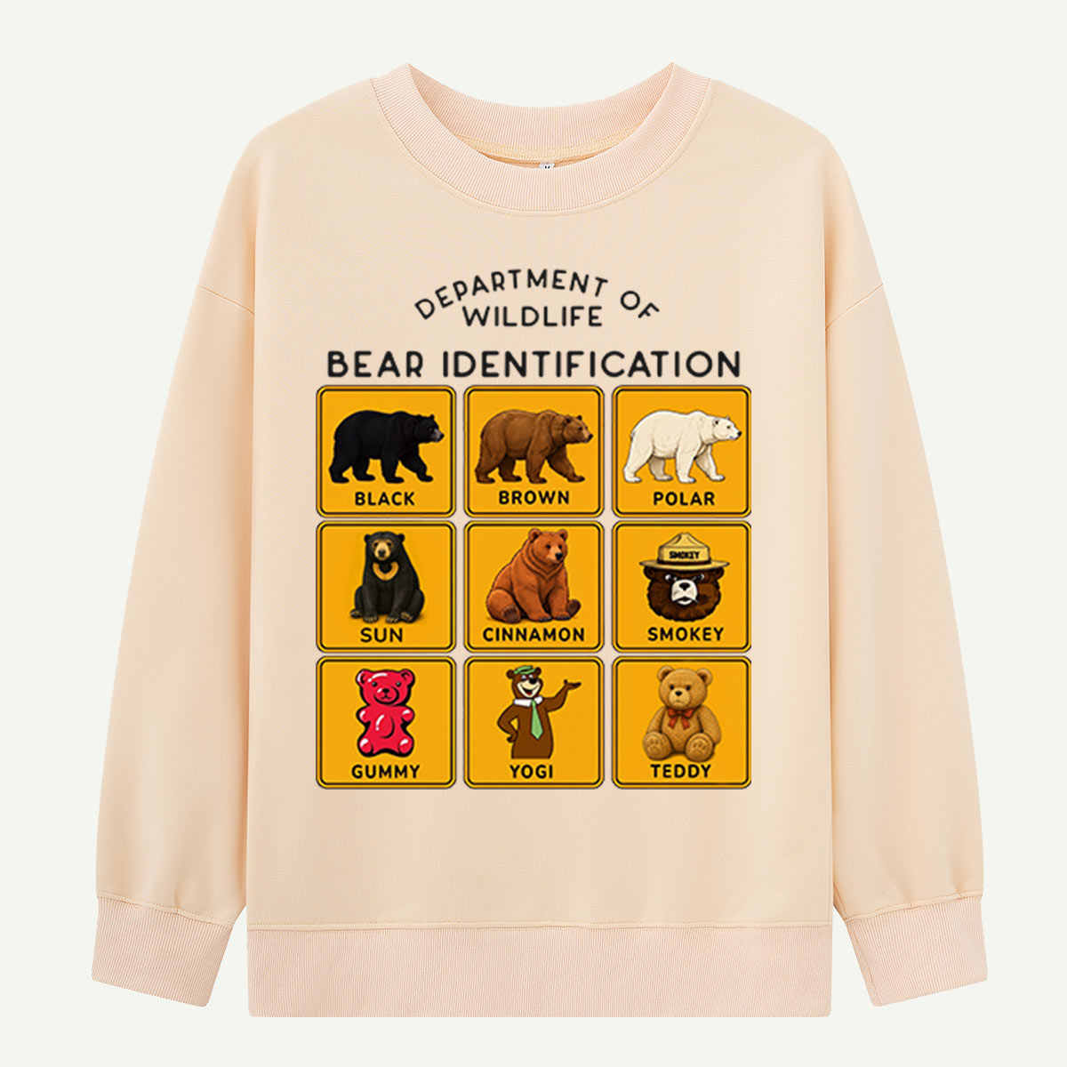 Department of Wildlife Bear Identification Sweatshirts