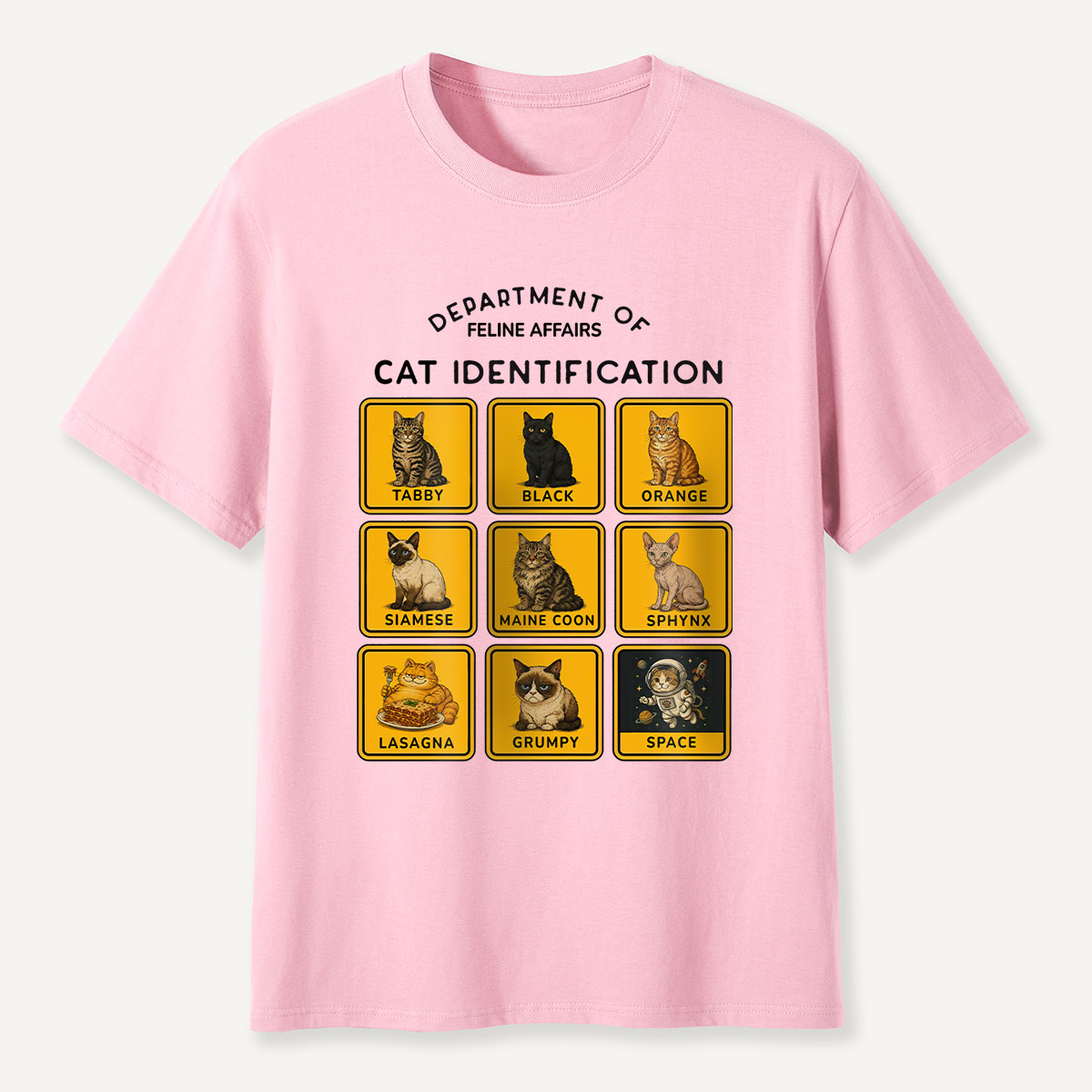 Department of Wildlife Cat Identification T-Shirt
