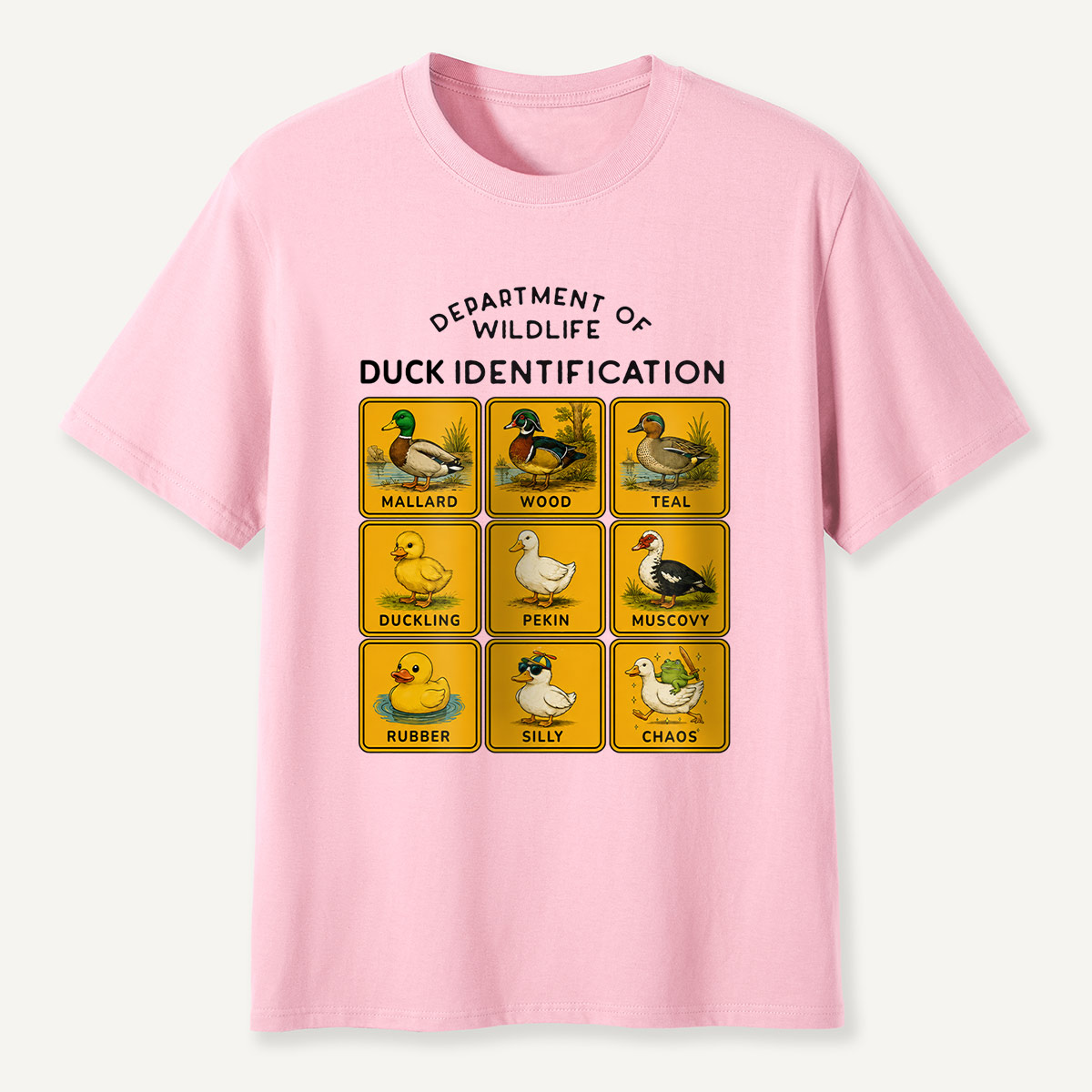 Department of Wildlife Duck Identification T-Shirt