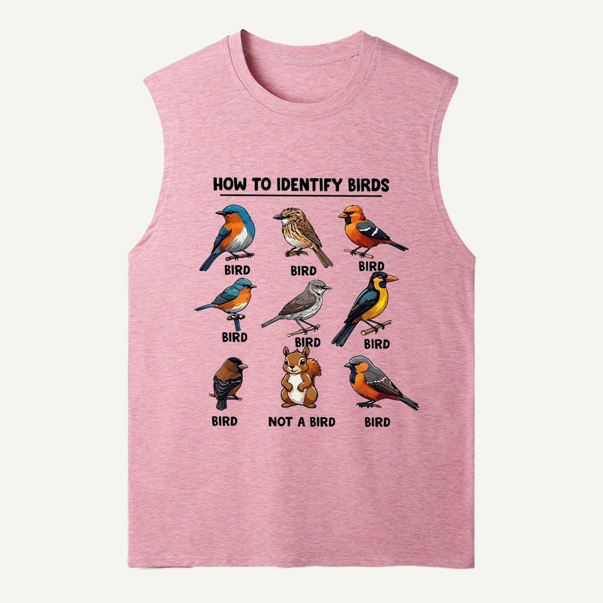 Funny Bird How to Identify Birds Tank Top