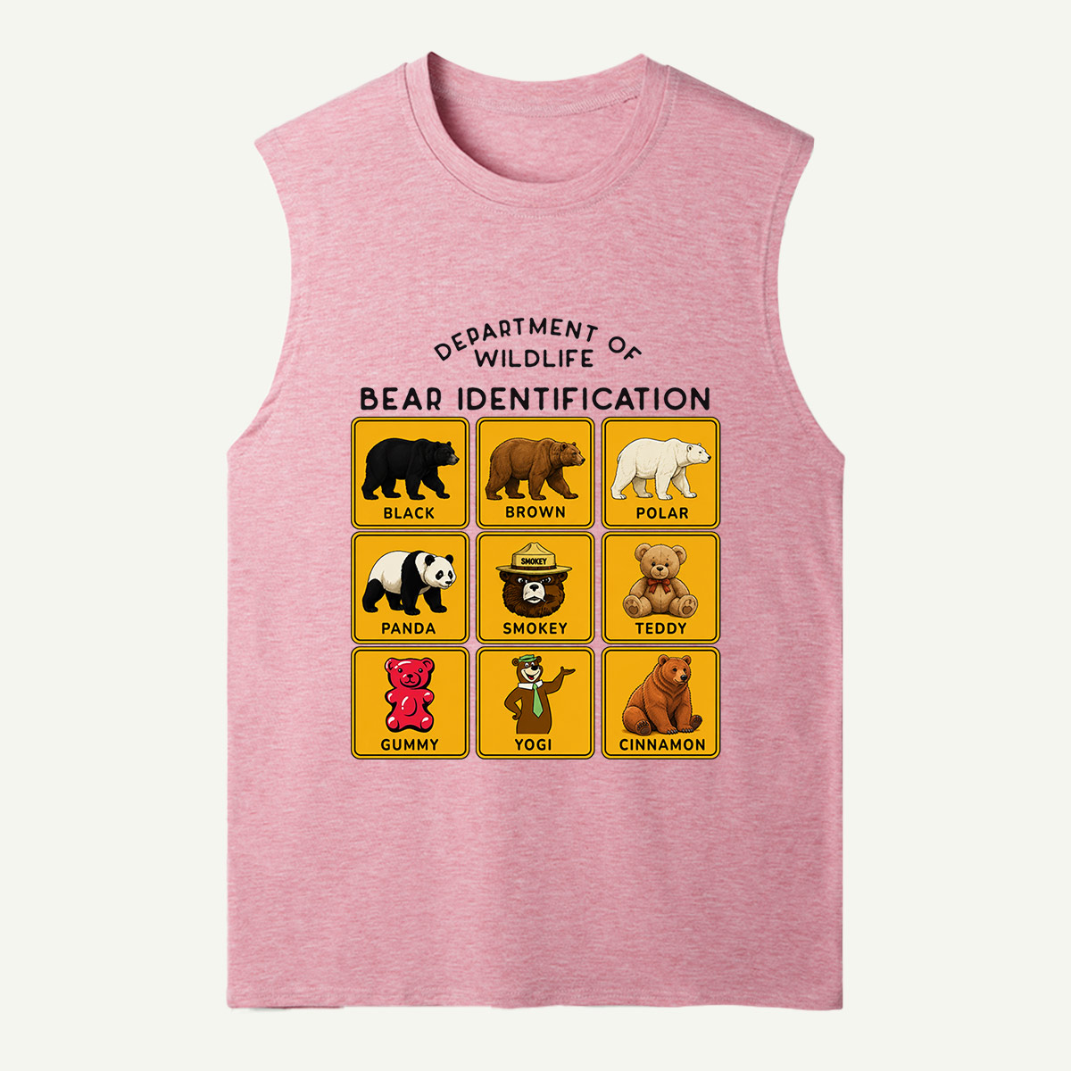 Department of Wildlife Bear Identification Tank Top