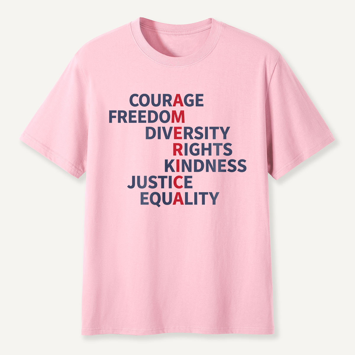 Courage Freedom Diversity Rights Tee