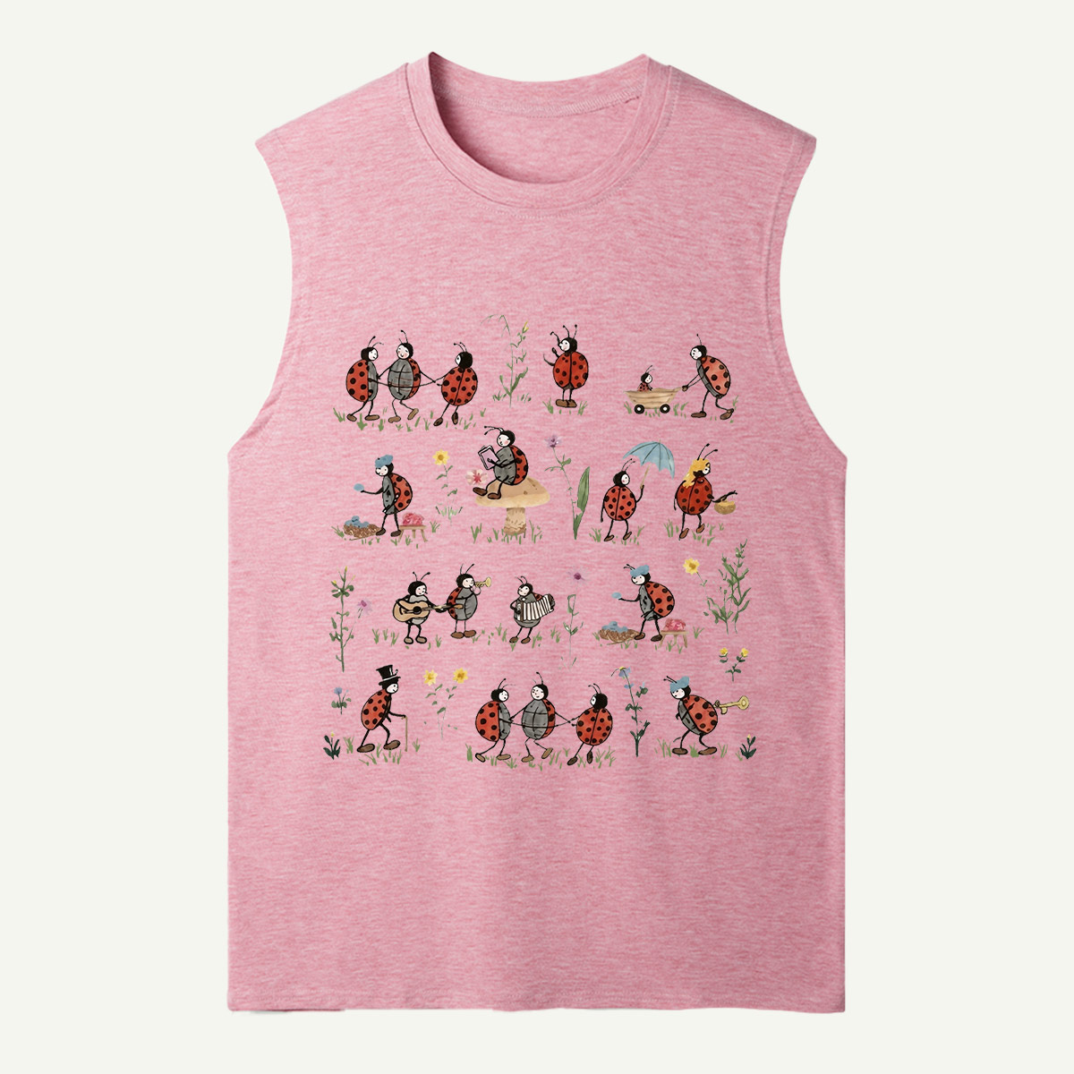 Ladybug and Flower Tank Top