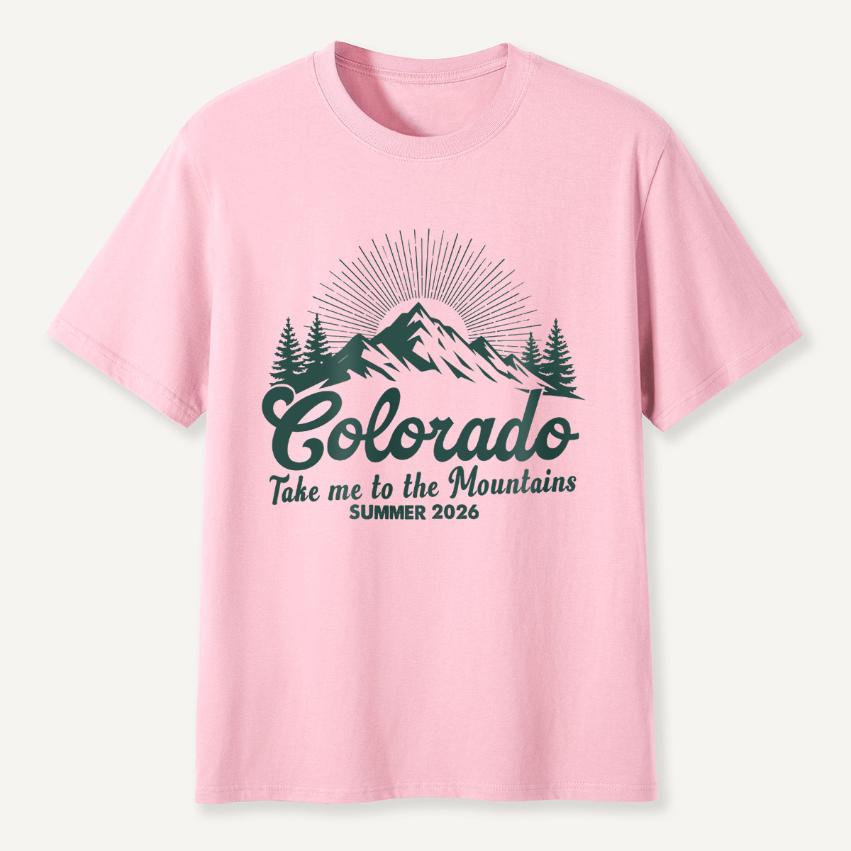 Colorado Mountains Summer 2026 Nature Wanderlust T-Shirt