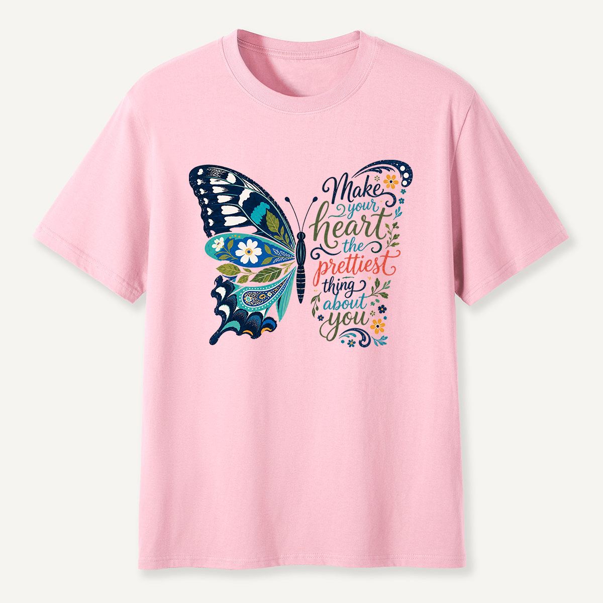 Inspirational Butterfly Nature Quote T-Shirt