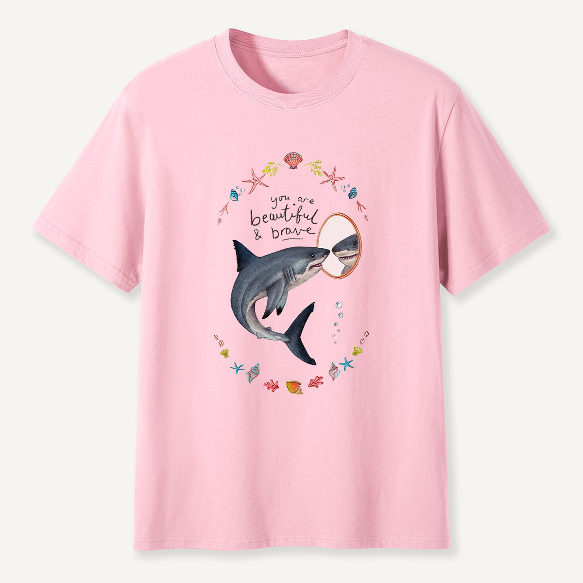 Beautiful and Brave Shark T-Shirt