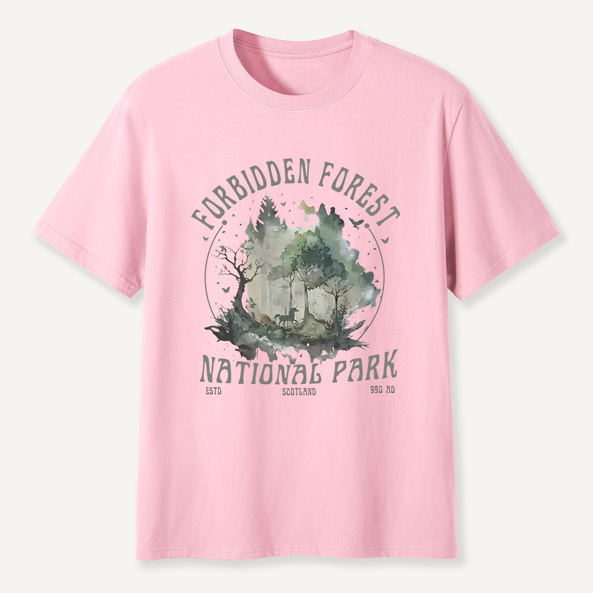 Forbidden Forest National Park Watercolor T-Shirt