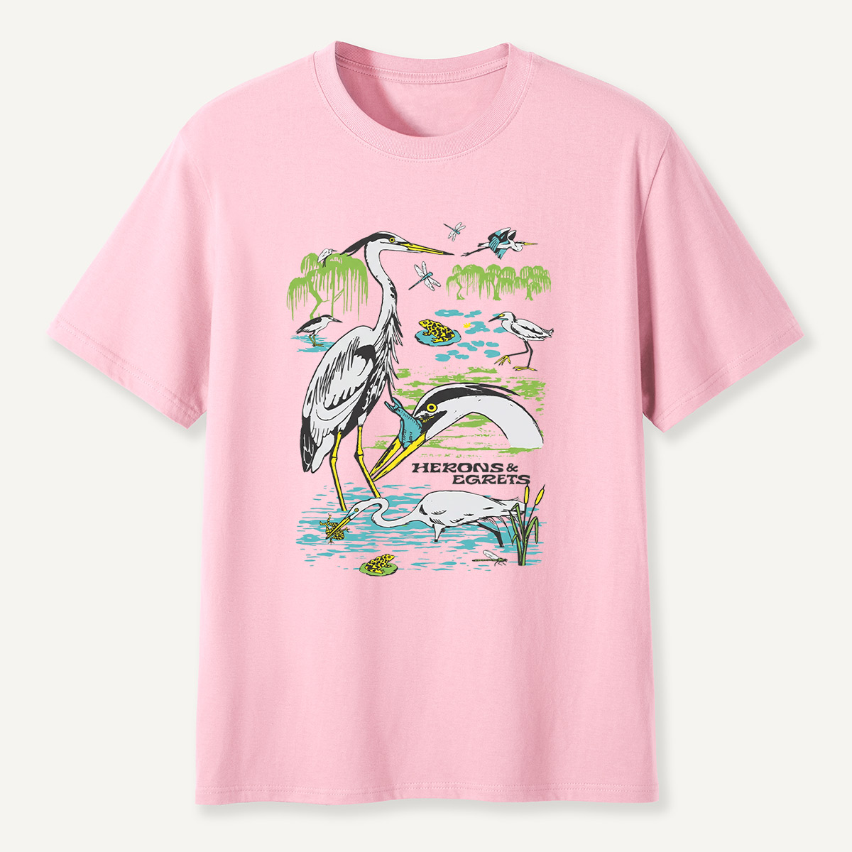 Heron Wetland Wildlife Waterbird T-Shirt