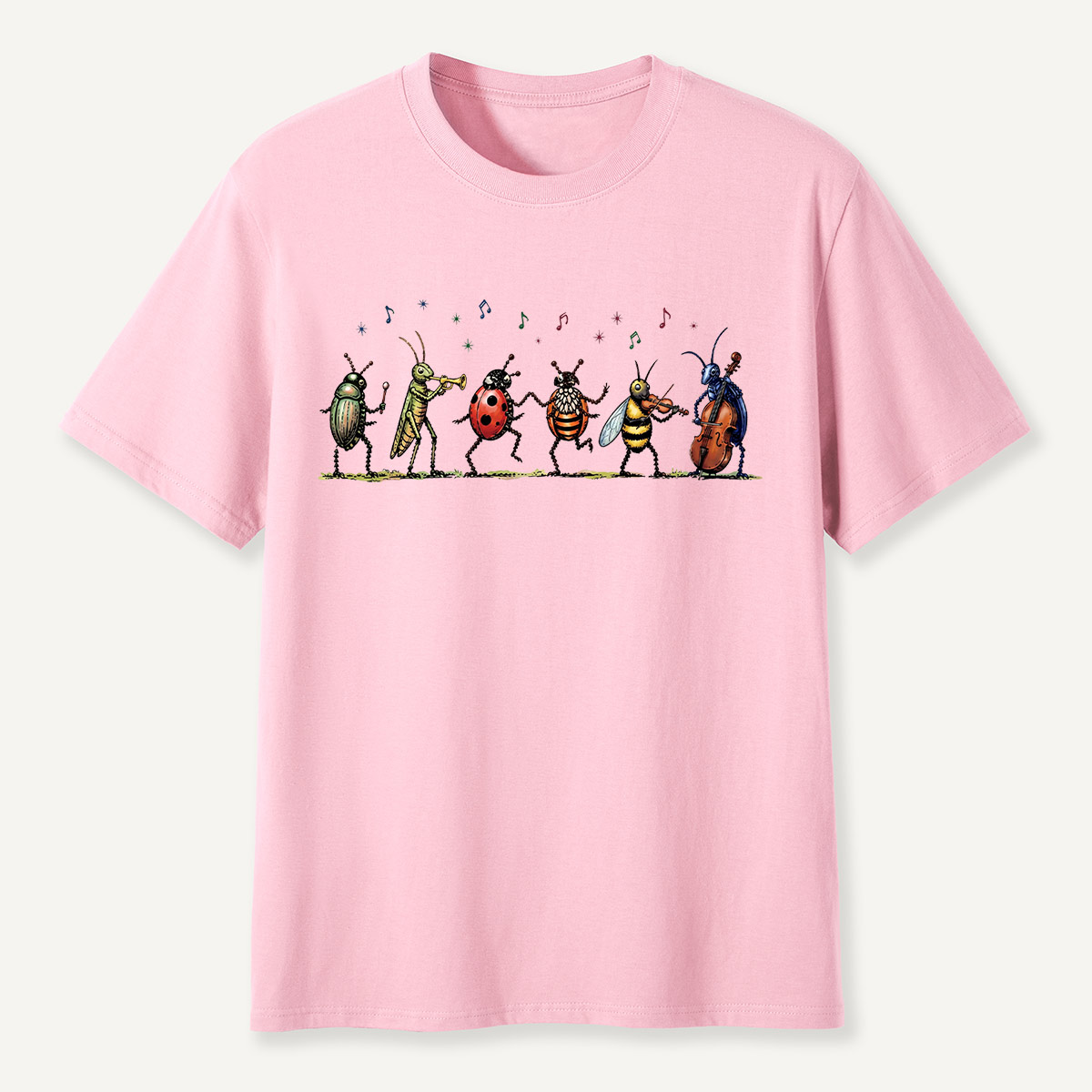 Vintage Insect Music Musical Bugs T-Shirt
