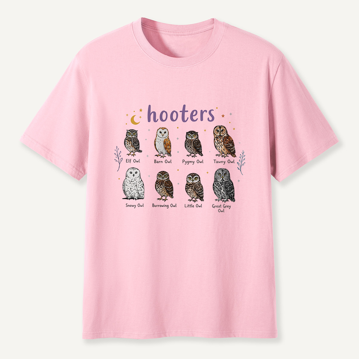 MDCTBYWY26072005 Hooters Owl Species Guide T-Shirt