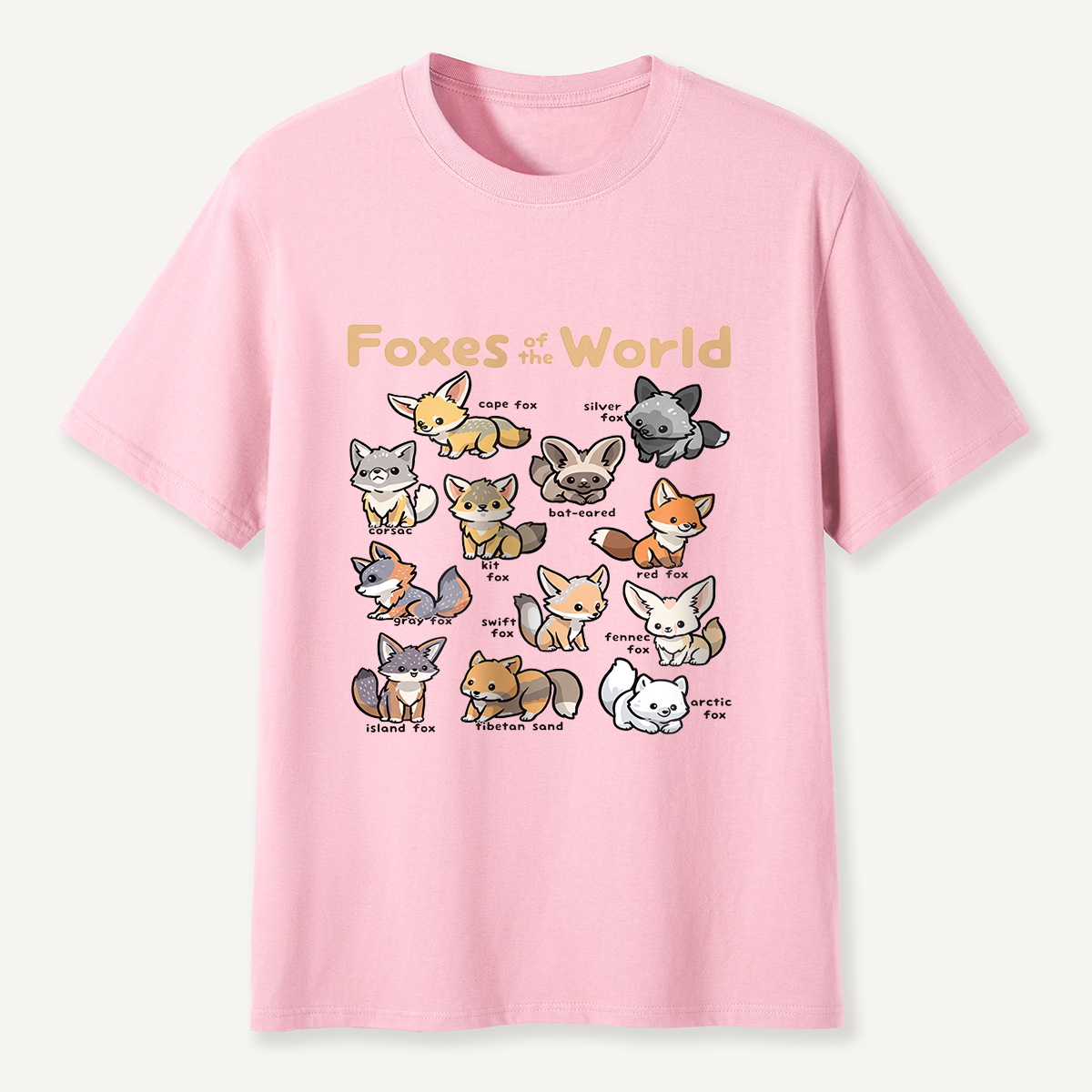 MDCTBYWY26072202 Foxes of the World T-Shirt