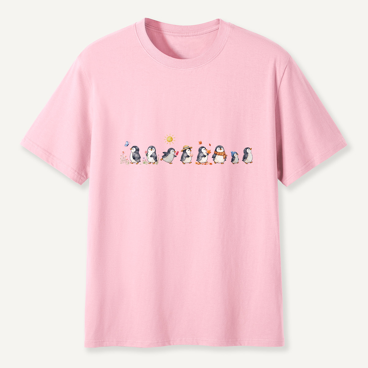 MDCTBYWY26072304 Seasonal Support Penguins T-Shirt