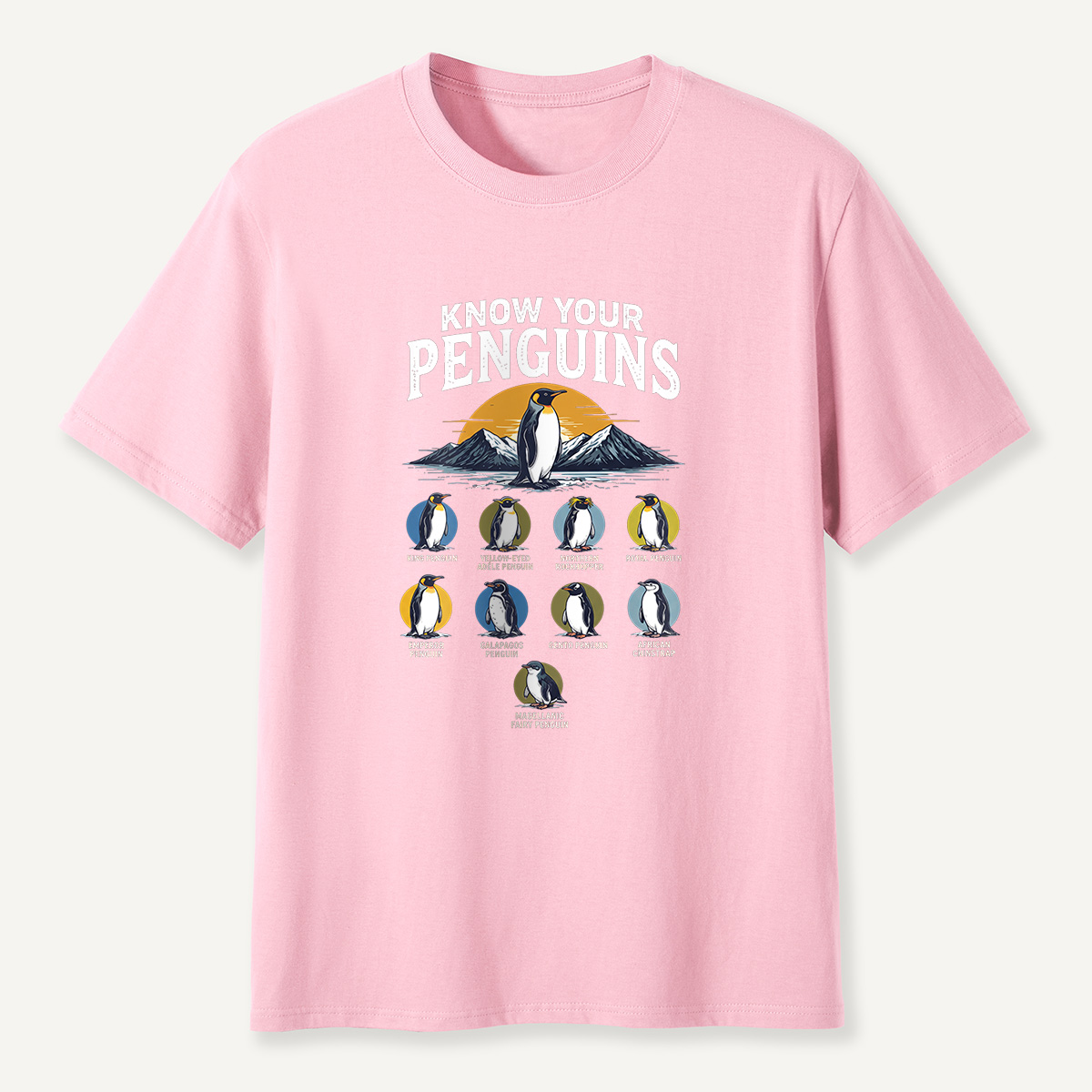 MDCTBYWY26072306 Know Your Penguins T-Shirt